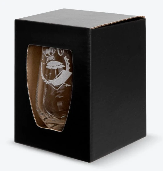 szklanka reklamowa z nadrukiem w pudełku szklanka reklamowa z nadrukiem w pudełku