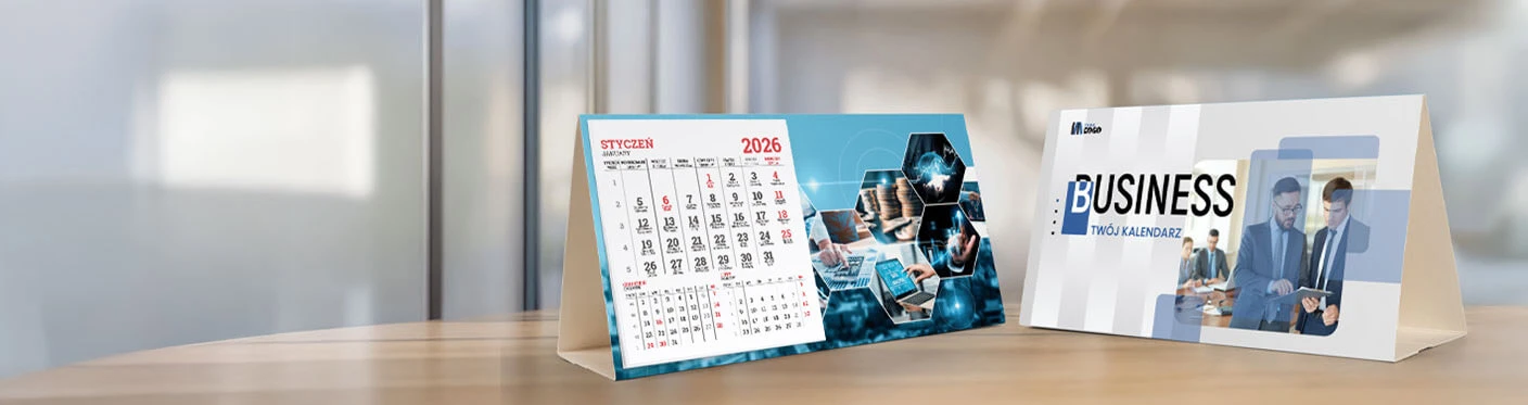 kalendarze reklamowe biurkowe z projektem
