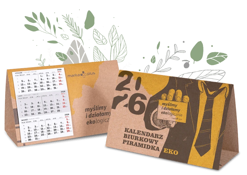 kalendarze biurkowe Eko z nadrukiem
