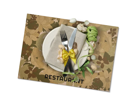 EKO Podkładki papierowe na stół kraft