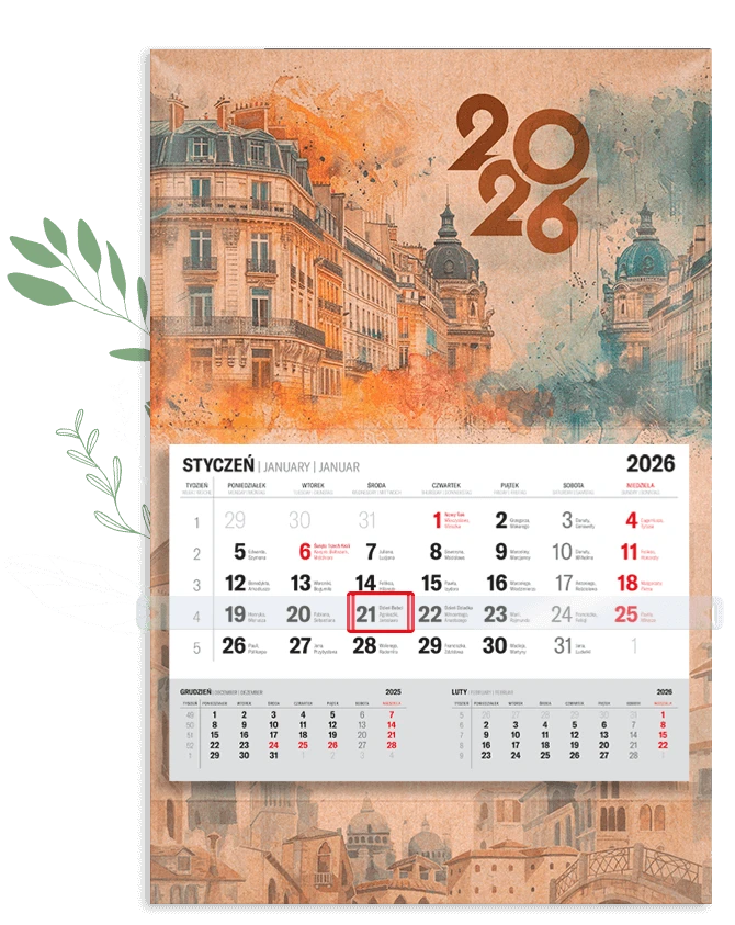 Kalendarz jednodzielny Ekologiczny Kalendarz jednodzielny Ekologiczny
