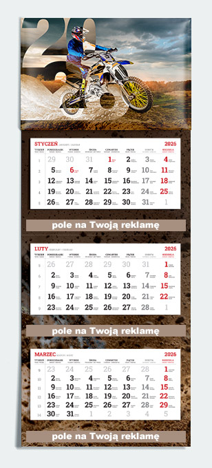 kalendarz reklamowy trójdzielny kalendarz reklamowy trójdzielny