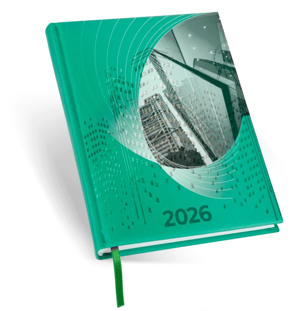 reklamowy kalendarz książkowy Błysk Mat