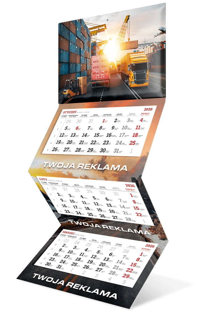 reklamowy kalendarz trójdzielne reklamowy kalendarz trójdzielne