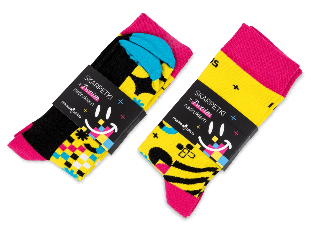 skarpetki reklamowe pakowane w banderole