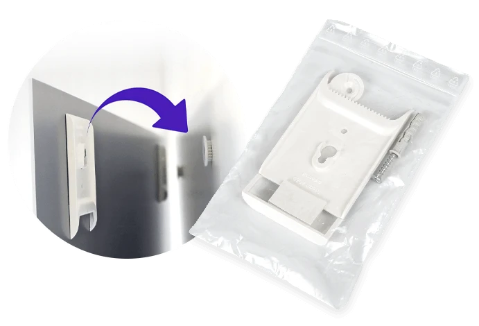 mocowanie tablicy złoconej z logo