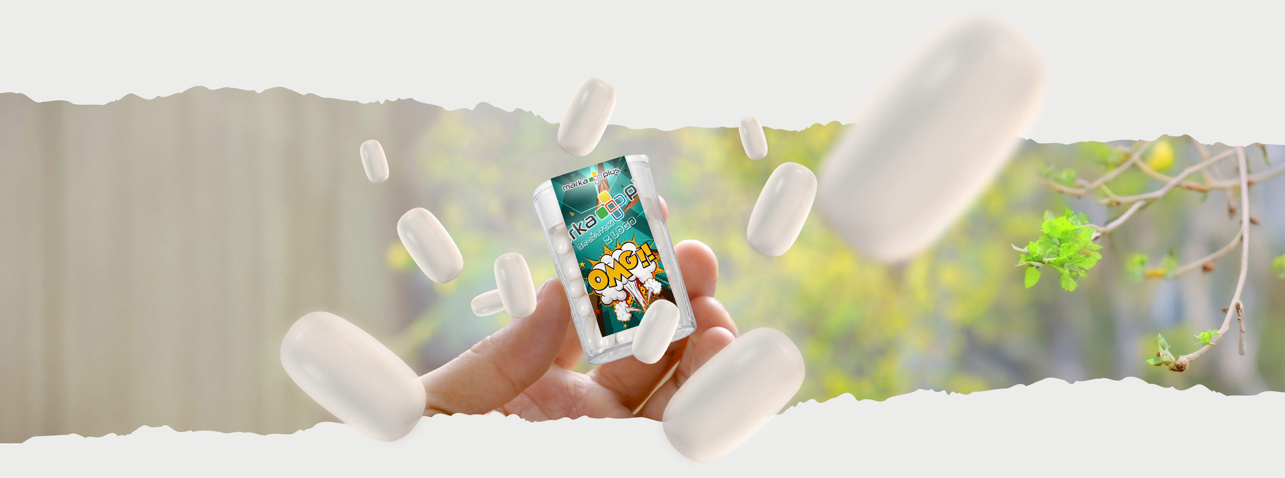 tik taki z nadrukiem