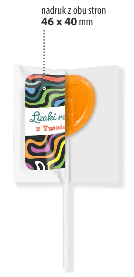 Lizaki reklamowe z logo – infografika Lizaki reklamowe z logo - infografika