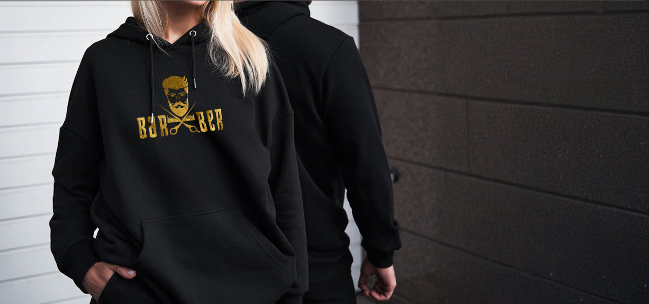 bluzy złocone z nadrukiem bluzy złocone z nadrukiem