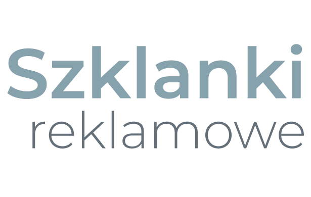 napis: Szklanki reklamowe