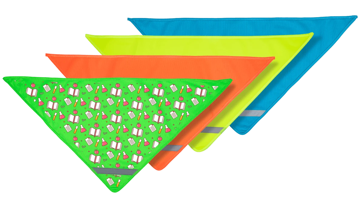 chusty odblaskowe nadrukiem reklamowym