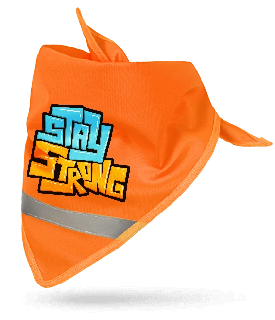 chusta reklamowa odblaskowa