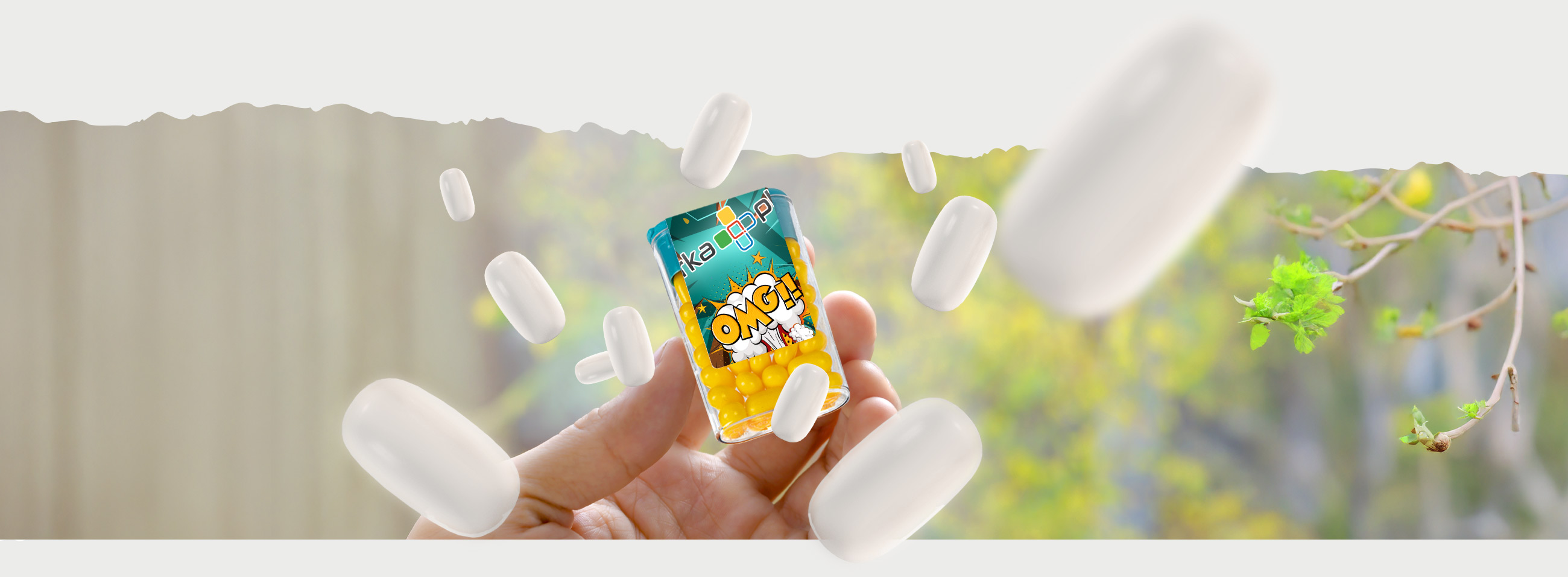 tik taki z nadrukiem tik taki z nadrukiem