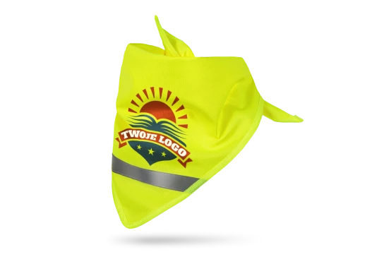 chusty odblaskowe z nadrukiem