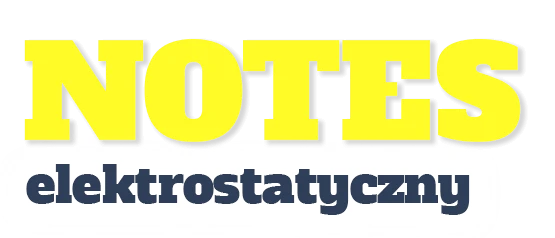 napis: NOTES elektrostatyczny napis: NOTES elektrostatyczny