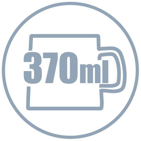 pojemność kubka 370 ml pojemność kubka 370 ml