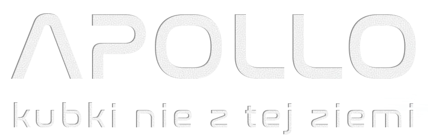 napis: APOLLO kubki nie z tej ziemi napis: APOLLO kubki nie z tej ziemi