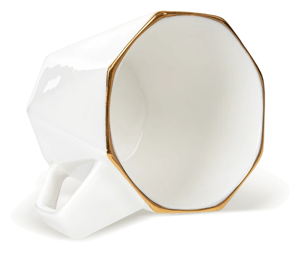 Kubek PRISM ze złoconym rantem Kubek PRISM ze złoconym rantem