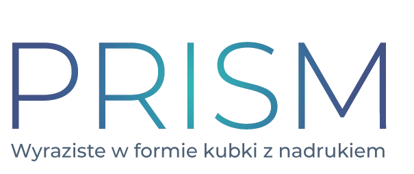napis: PRISM Wyraziste w formie kubki z nadrukiem napis: PRISM Wyraziste w formie kubki z nadrukiem