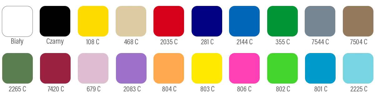 kolory szmyczy sznurkowych