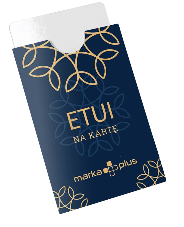 kieszonka na karty z nadrukiem