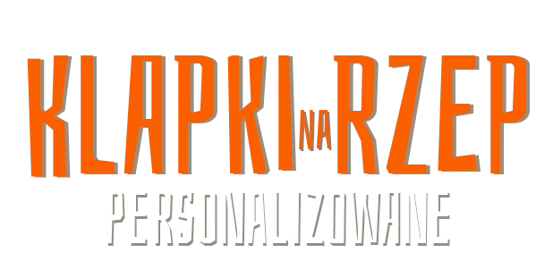 napis: KLAPKI NA RZEP PERSONALIZOWANE