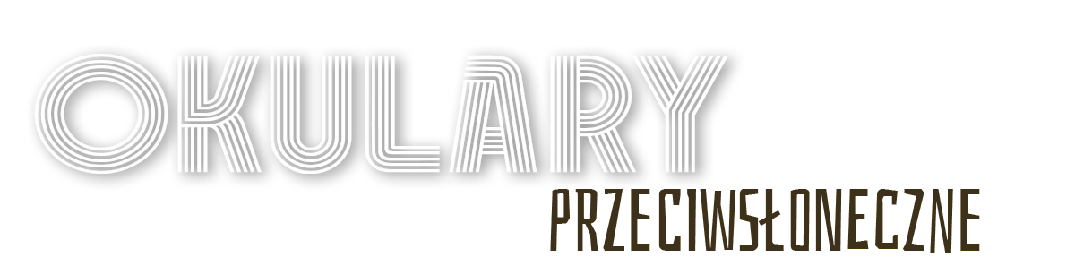 napis: OKULARY PRZECIWSŁONECZNE