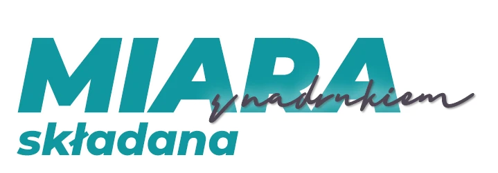 napis: Miara składana z nadrukiem