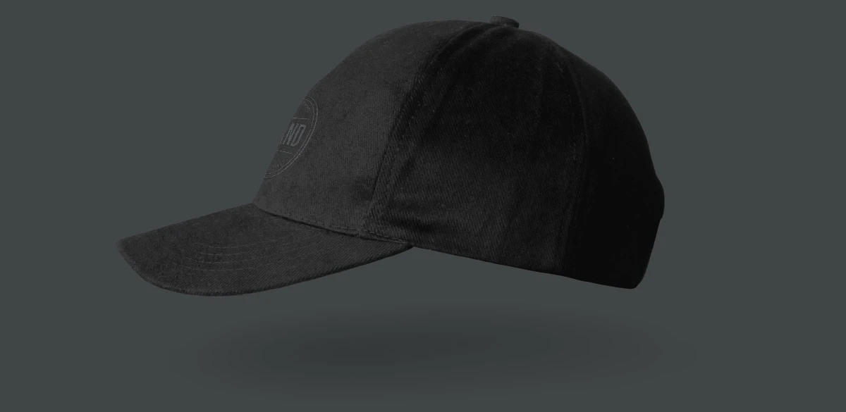 czapka z daszkiem All Black - bok