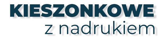 napis: KIESZONKOWE z nadrukiem napis: KIESZONKOWE z nadrukiem