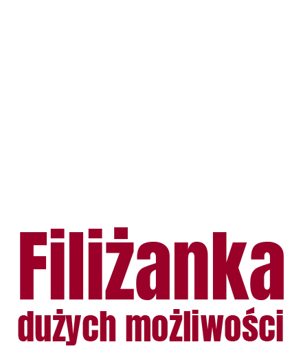 napis: Filiżanka dużych możliwości