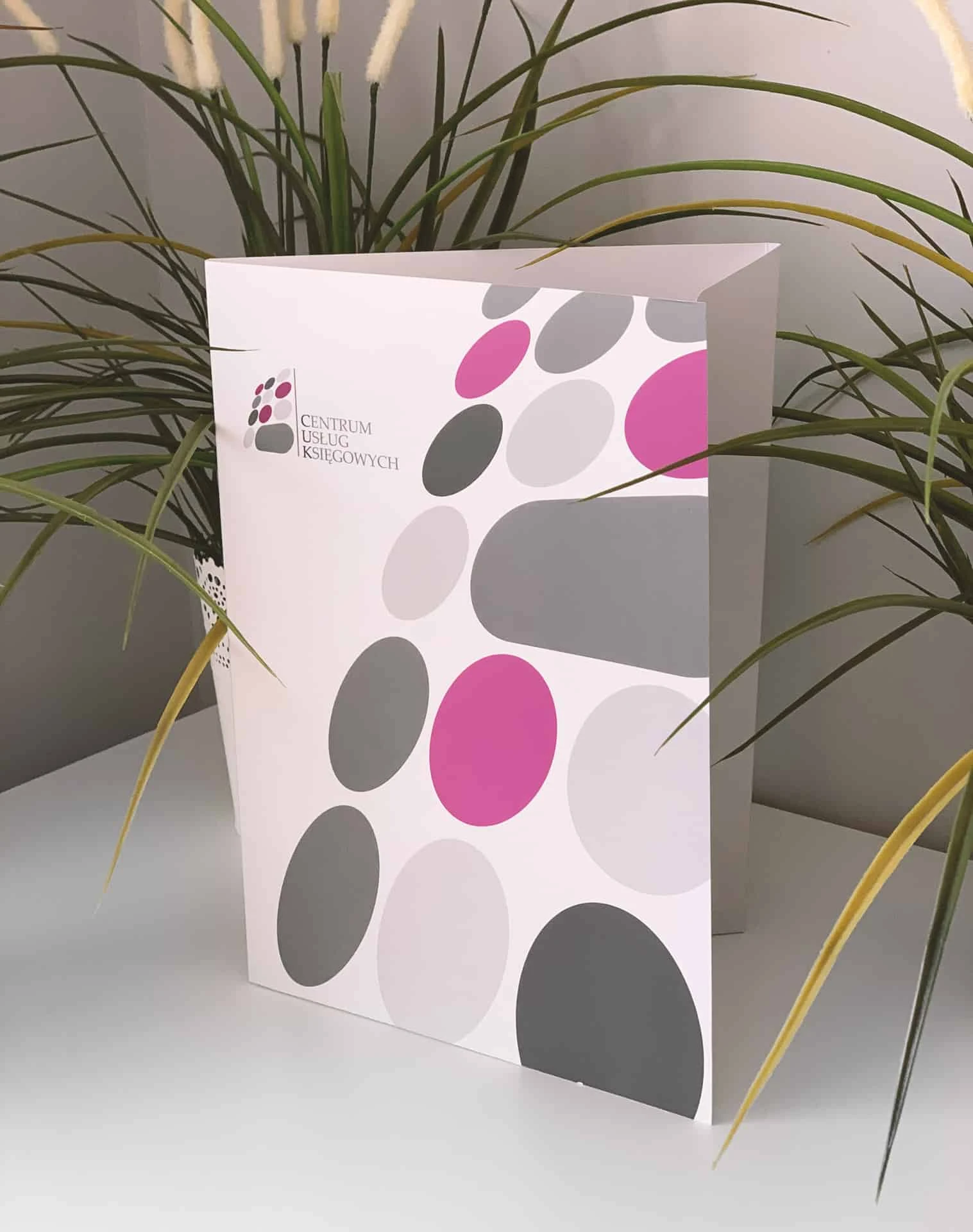 teczki z nadrukiem dla Centrum Usług Księgowych