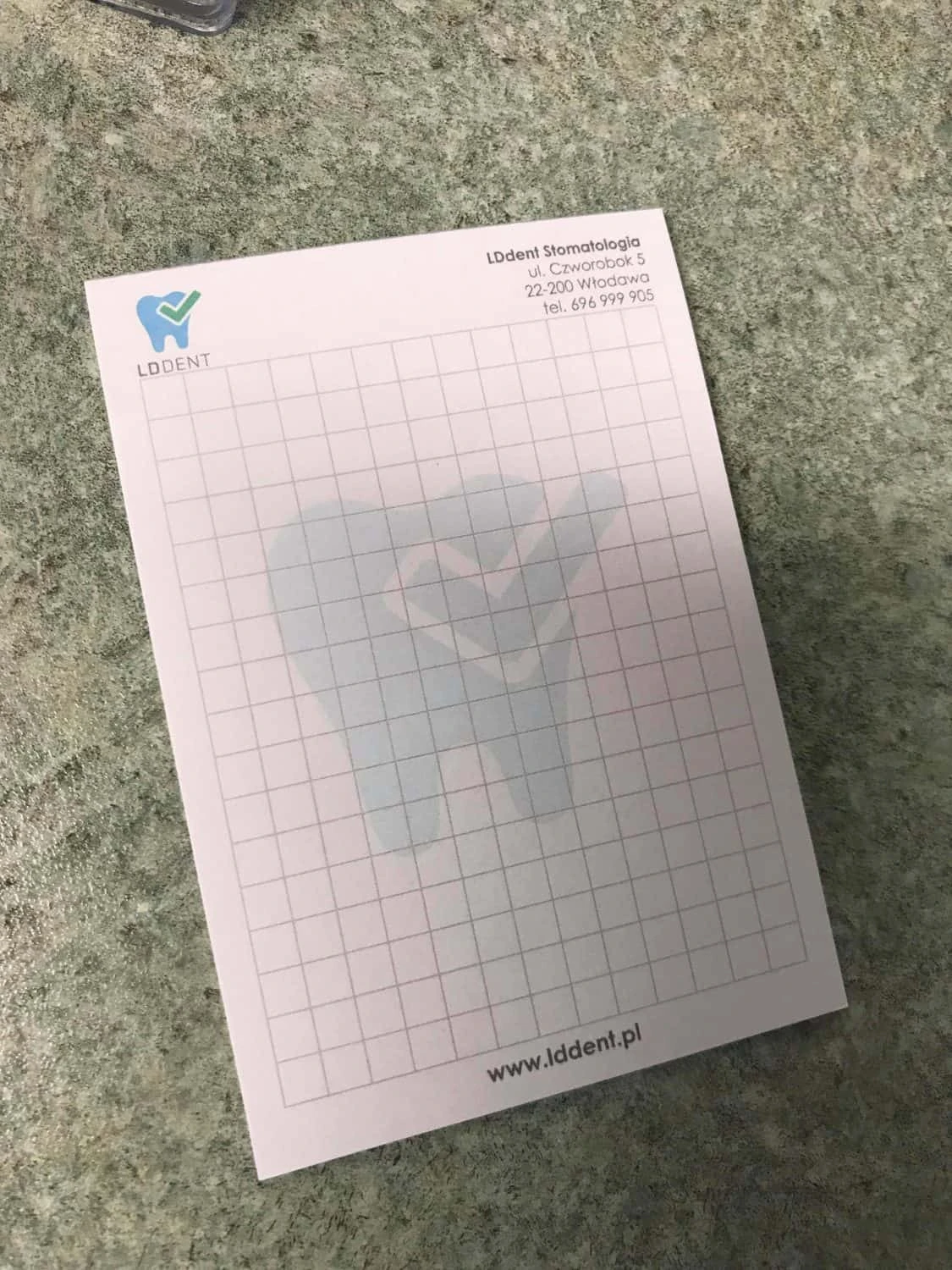 notesy reklamowe z logo LD Dent