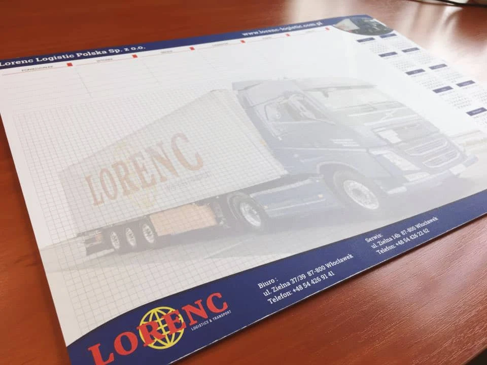 biuwary firmowe z logo Lorenc