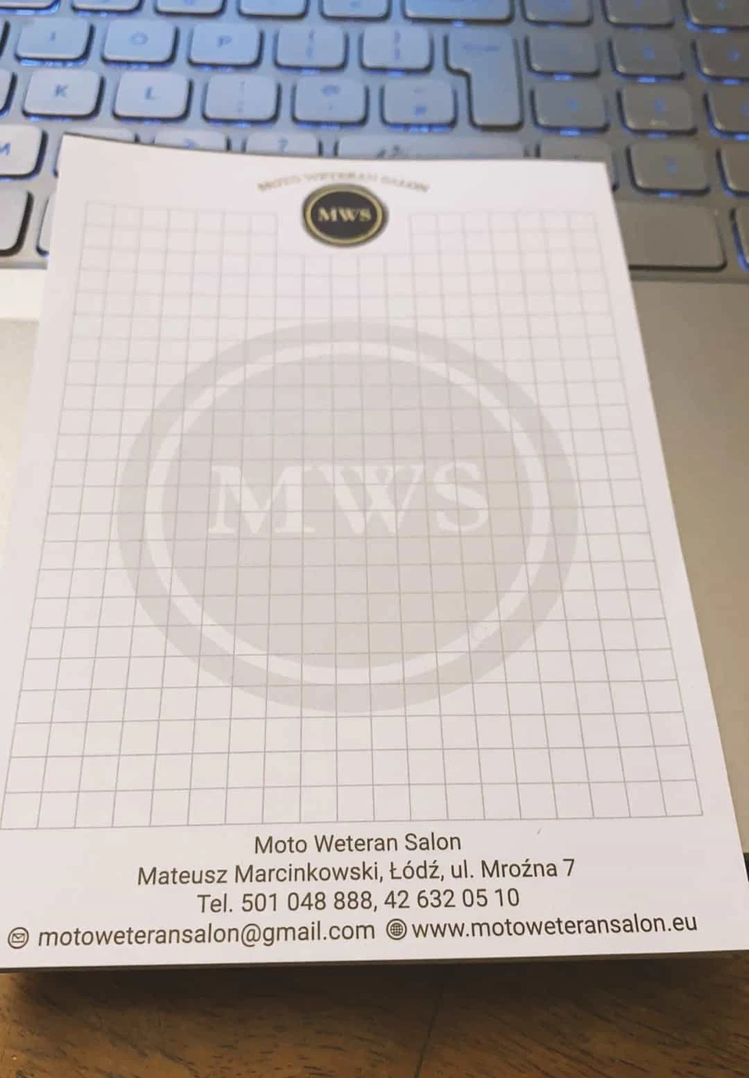 notesy reklamowe z logo Moto Weteran Salon