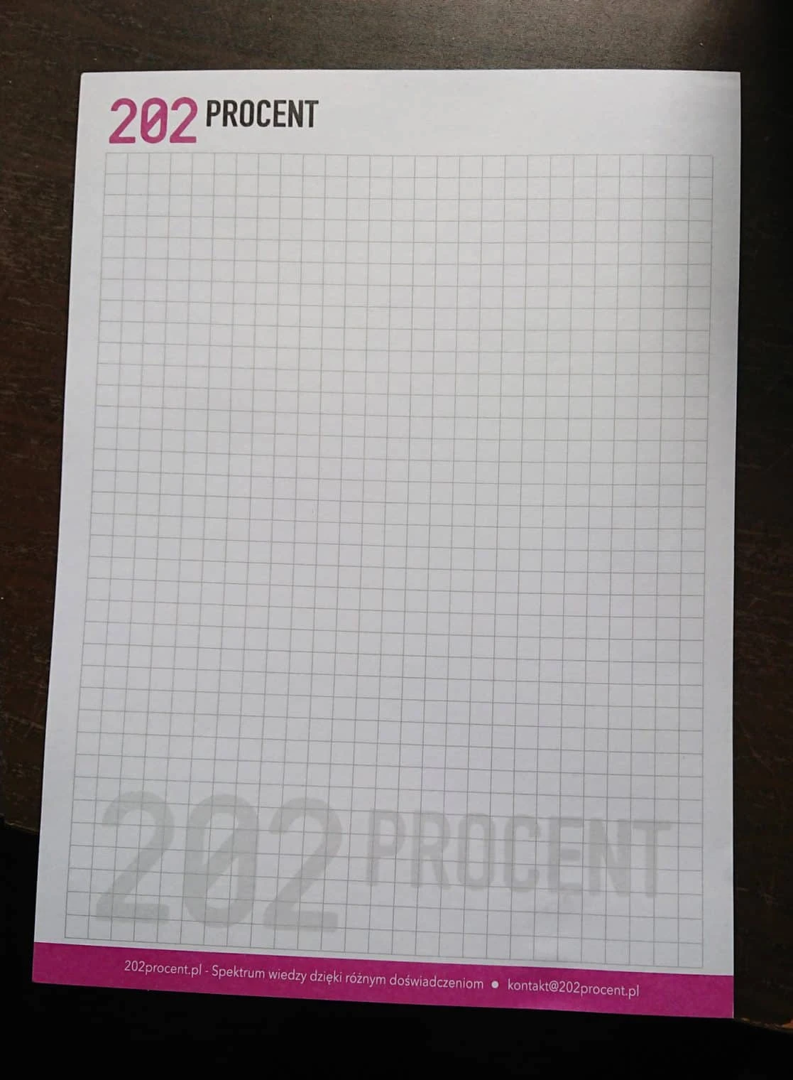 notesy reklamowe z logo 202 procent