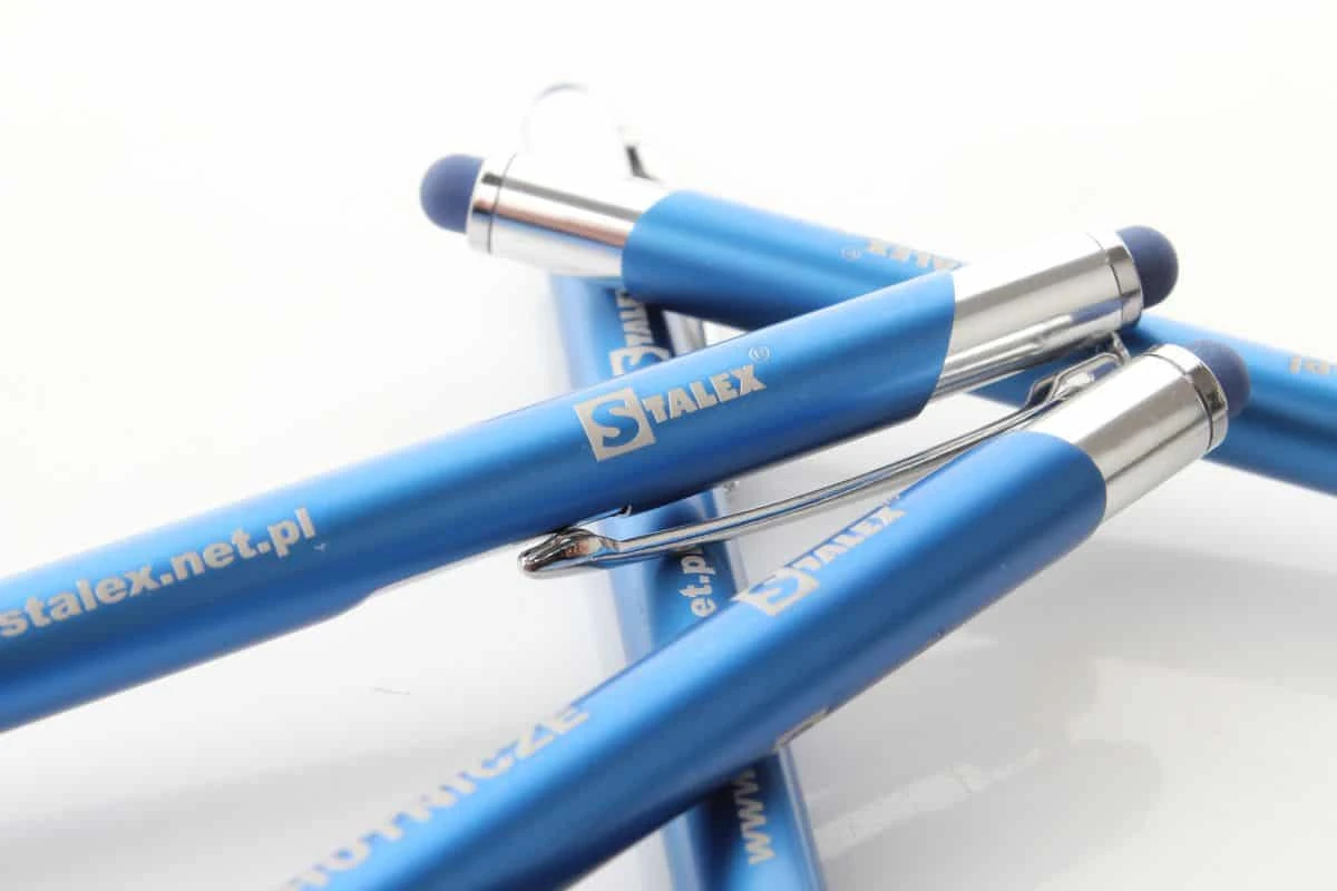 realizacja na długopisy reklamowe dla firmy Stalex