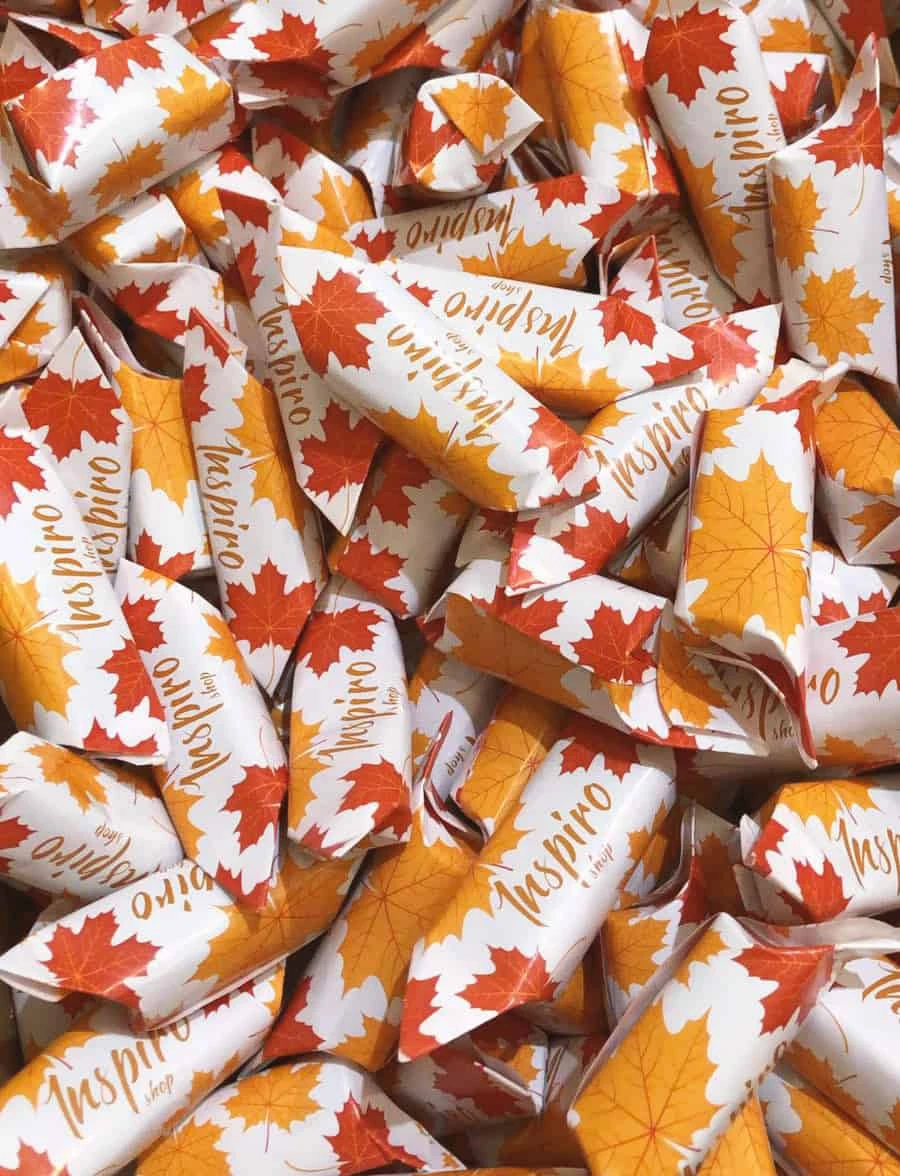 krówki firmowe z nadrukiem Inspiro shop