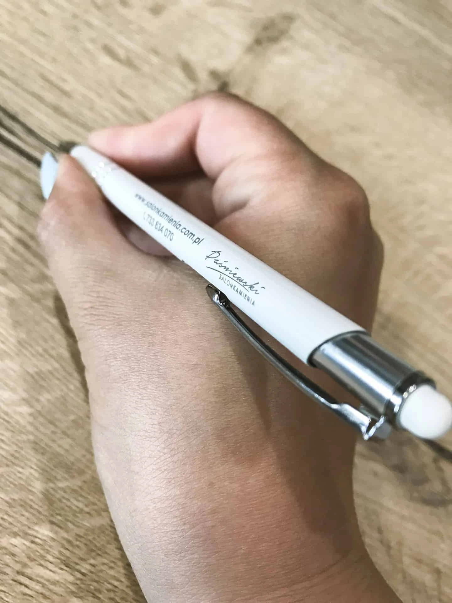 długopisy reklamowe z logo dla salon kamienia