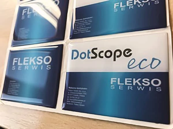 naklejki reklamowe 3d z nadrukiem DotScope Flekso serwis