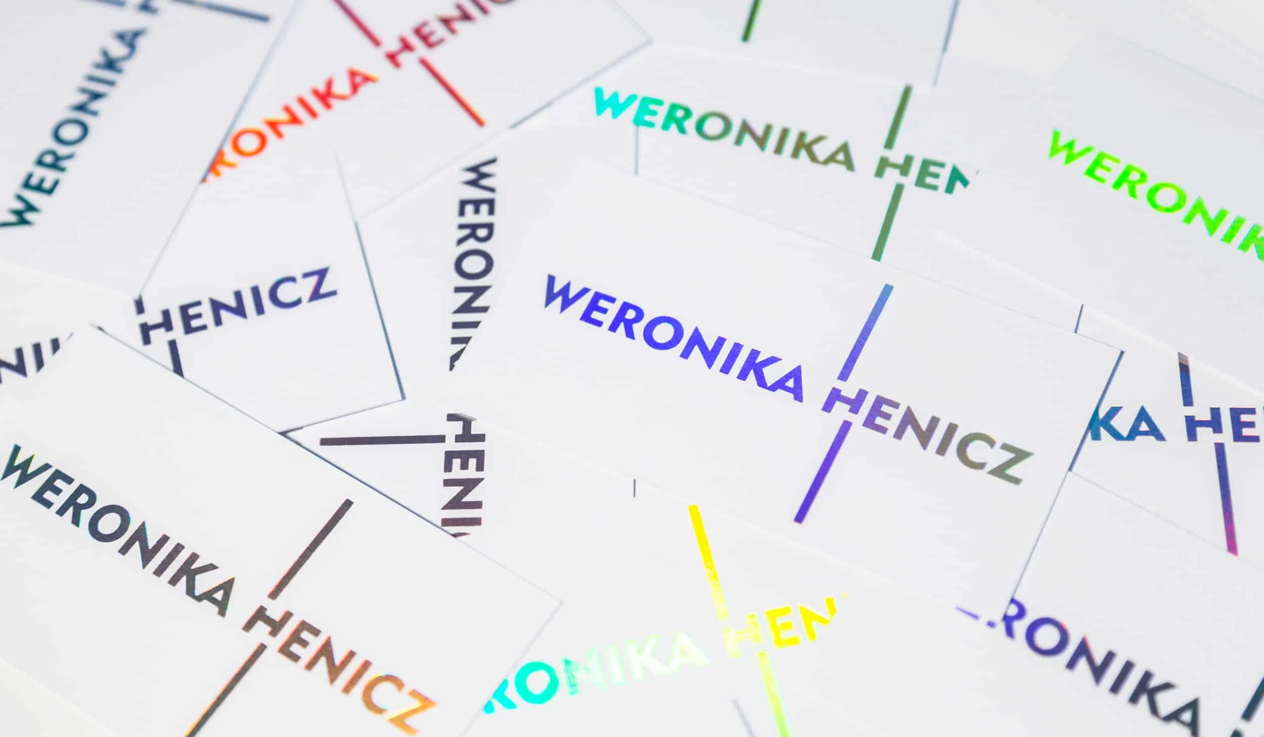 wizytówki RainBow dla Weronika Henicz