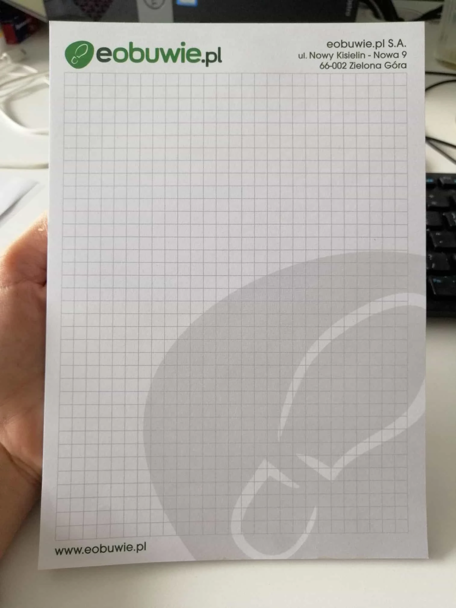 notesy firmowe z logo eObuwie