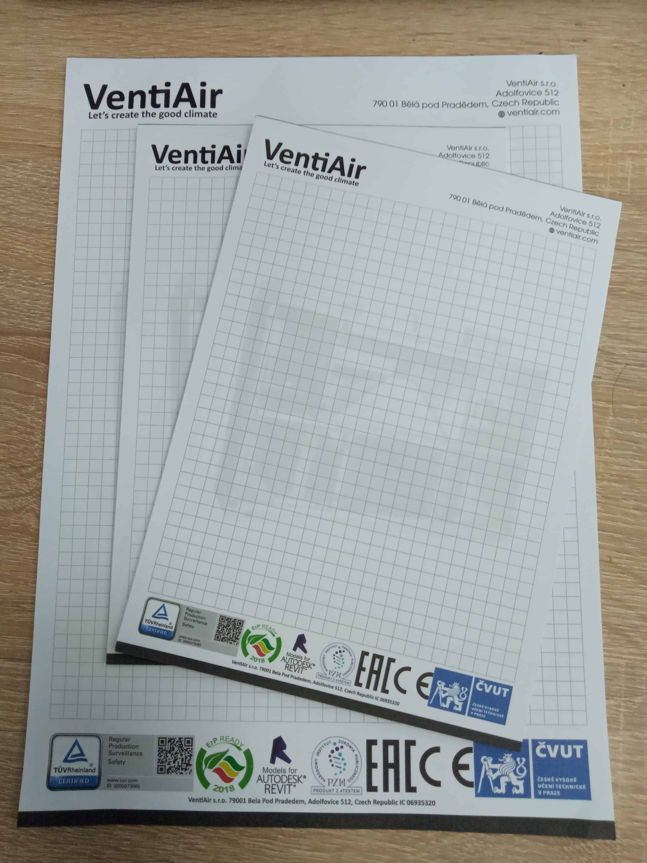 notesy reklamowe z logo VentiAir