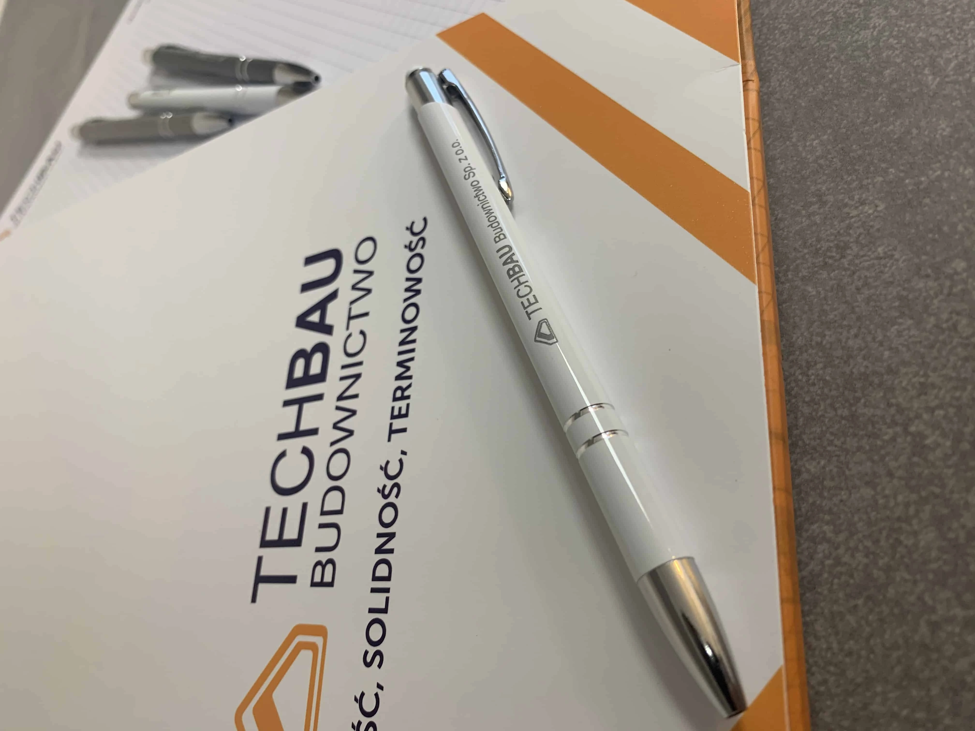długopisy reklamowe z nadrukiem Techbau