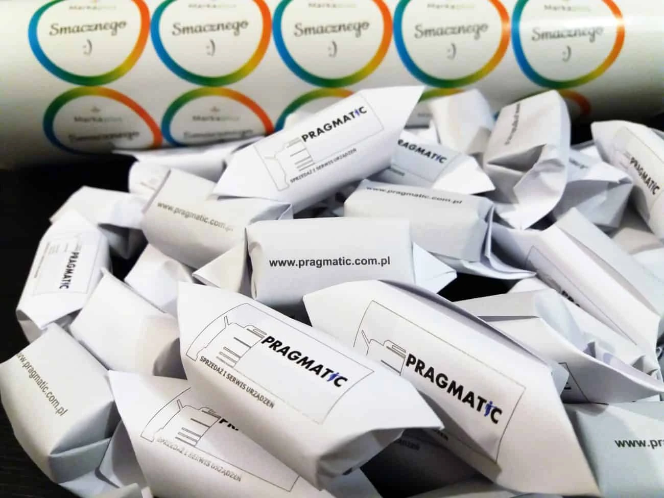 realizacja krówek reklamowych dla firmy Pragmatic