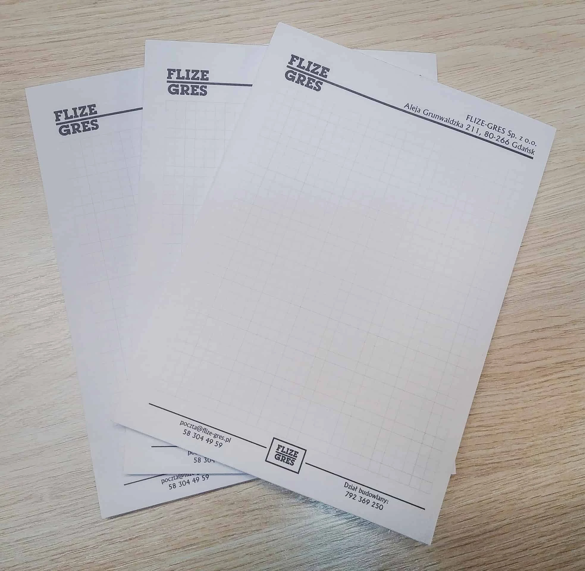 notesy z nadrukiem z logo flize gres