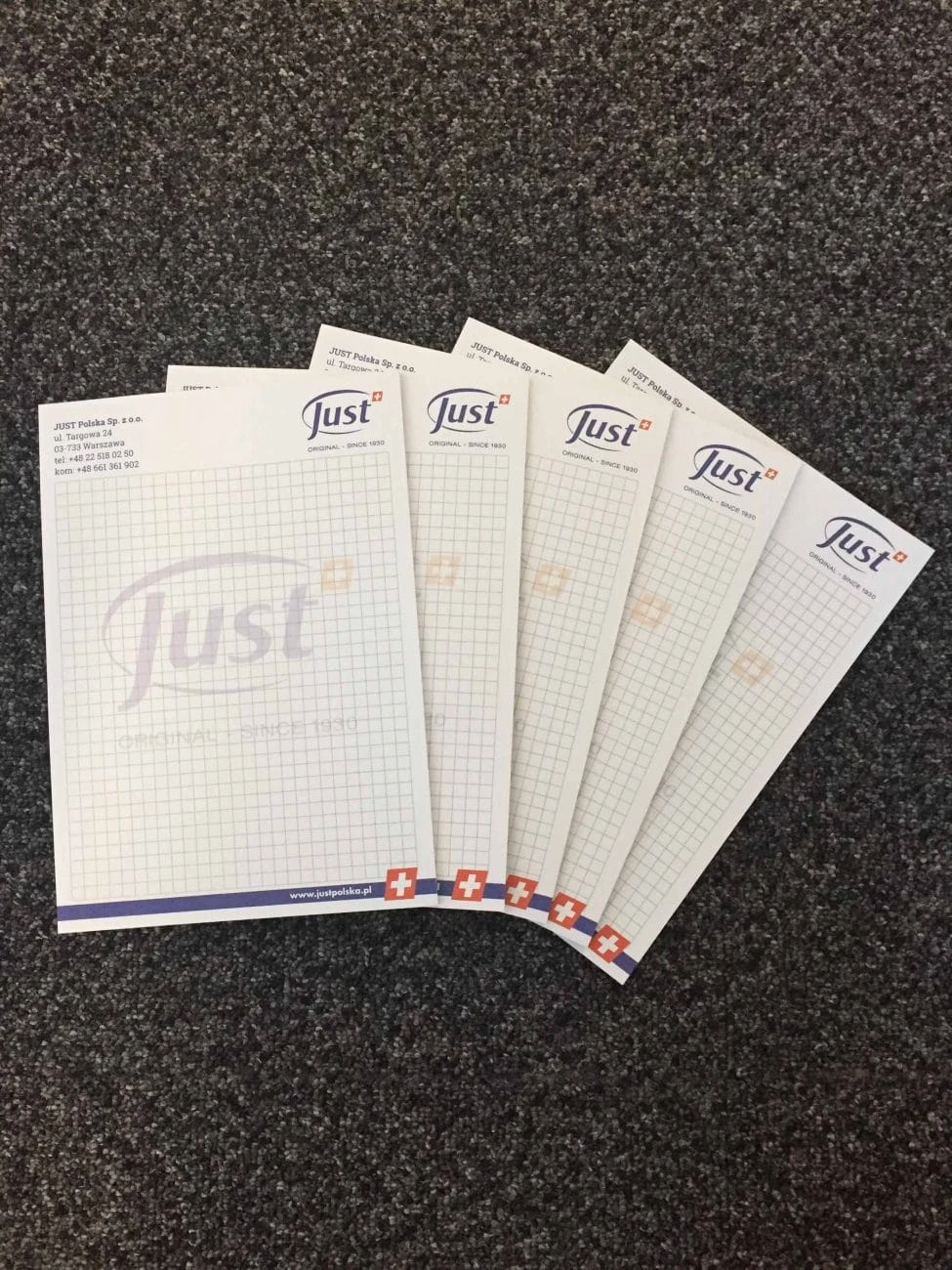 notesy reklamowe dla firmy Just