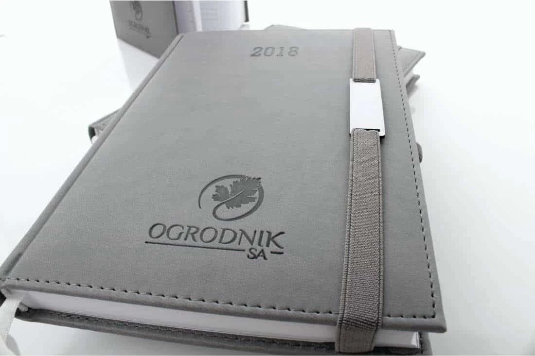 kalendarze książkowe z logo Ogrodnik SA