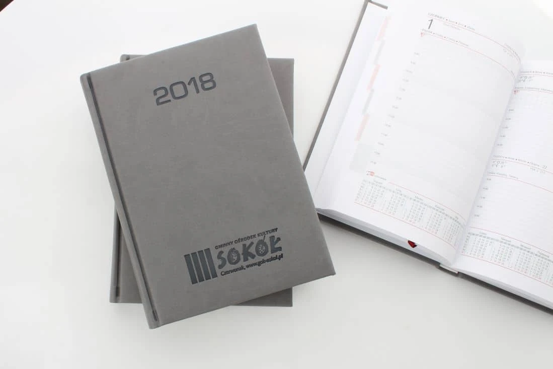 Kalendarze książkowe dla firmy Sokół