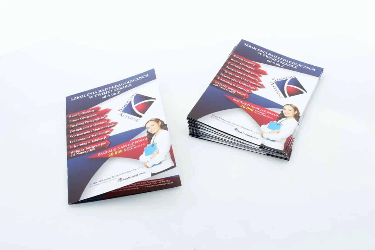 katalogi reklamowe dla klienta Szkolenia Aktywne